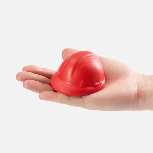 Антистресс «Каска», красный фото 3