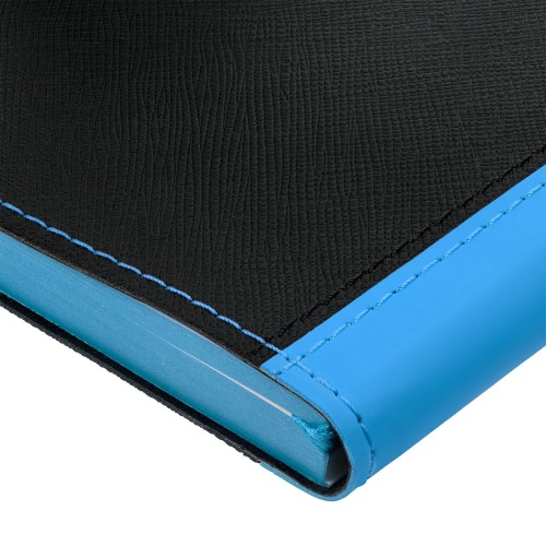 Ежедневник Nice Twice, недатированный, черный с голубым фото 6