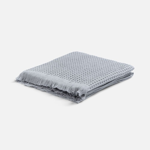 Плед вафельный Elenglect, светло-серый фото 2