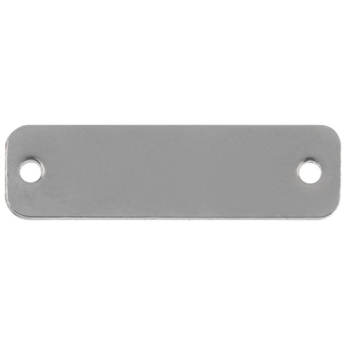 Шильдик металлический Alfa Liten, серебристый Шильдик металлический Alfa Liten, серебристый