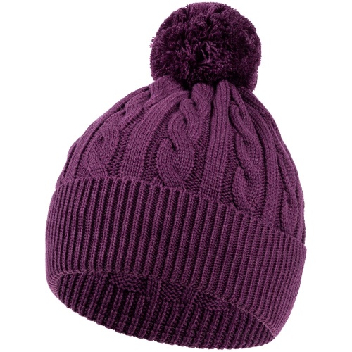 Шапка Heat Trick, баклажановая фото 2 Шапка Heat Trick, баклажановая фото 2