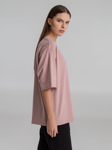 Футболка оверсайз Slope, розовая фото 6