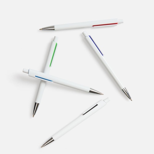 Ручка шариковая Dominanta, белая с зеленым фото 3 Ручка шариковая Dominanta, белая с зеленым фото 3