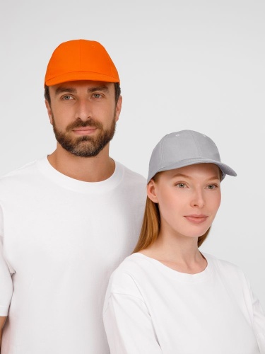 Бейсболка Apollo, оранжевая фото 4