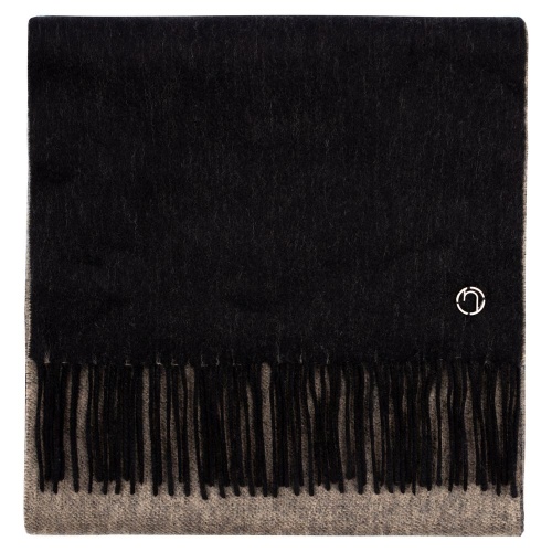 Шарф Charming, черный с бежевым фото 3 Шарф Charming, черный с бежевым фото 3