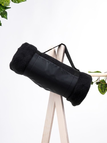 Дорожный плед Voyager 2, черный фото 4