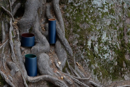 Ваза Form Fluid, средняя, сине-зеленая фото 10