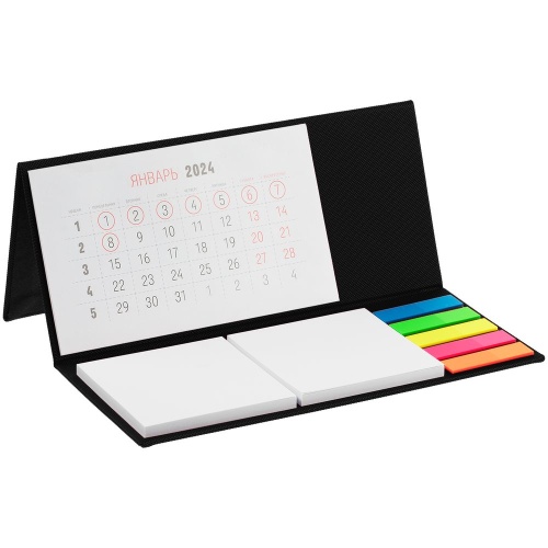 Календарь настольный Grade, черный Календарь настольный Grade, черный