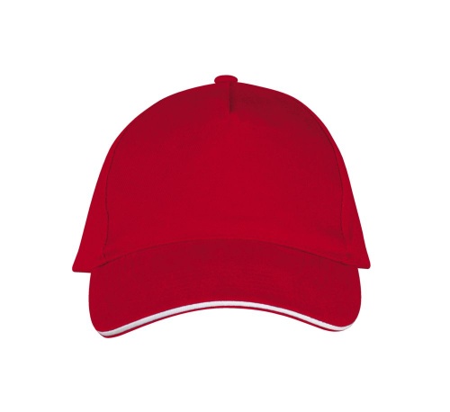 Бейсболка Long Beach, красная с белым фото 3 Бейсболка Long Beach, красная с белым фото 3