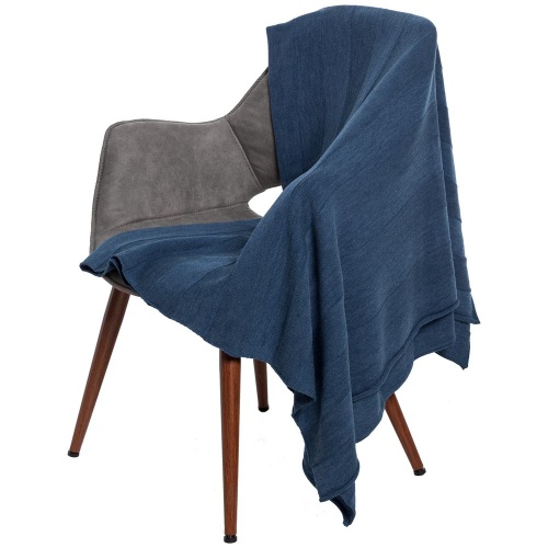 Плед Pleat, синий фото 3