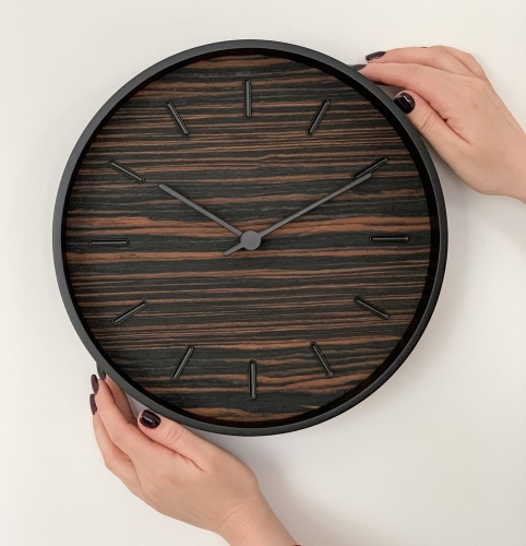 Часы настенные Tara, шпон фото 5 Часы настенные Tara, шпон фото 5