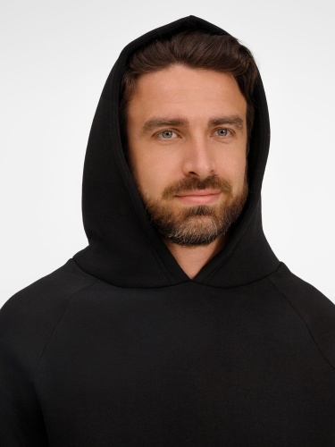 Худи унисекс оверсайз Easy Street, черное фото 5 Худи унисекс оверсайз Easy Street, черное фото 5