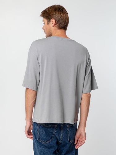 Футболка унисекс оверсайз Street Vibes, серая фото 7