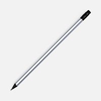 Карандаш простой Triangle Black с ластиком, серебристый