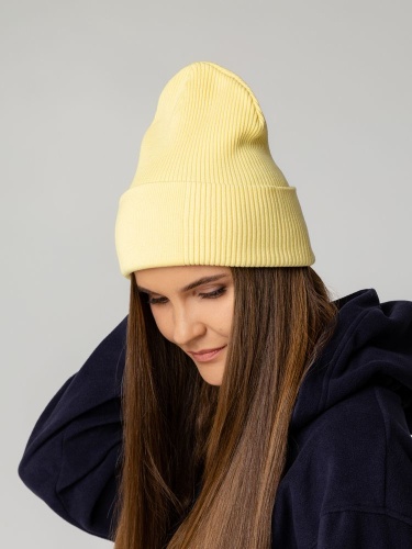 Шапка Real Rib, желтая фото 6 Шапка Real Rib, желтая фото 6