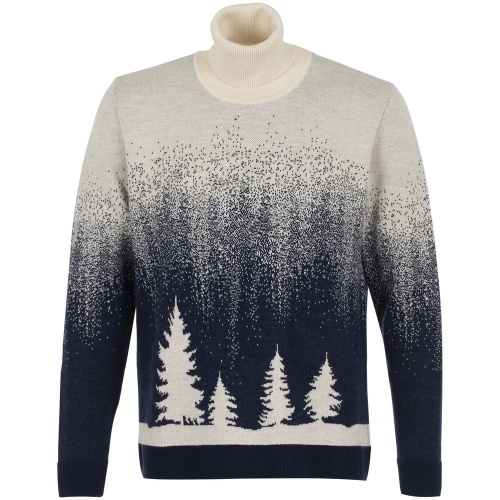 Свитер Glint, бежевый с синим Свитер Glint, бежевый с синим