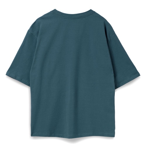 Футболка оверсайз Slope, бирюзовая (морская волна) фото 3 Футболка оверсайз Slope, бирюзовая (морская волна) фото 3