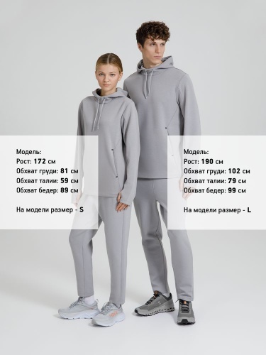 Худи унисекс Begi, серое фото 5 Худи унисекс Begi, серое фото 5