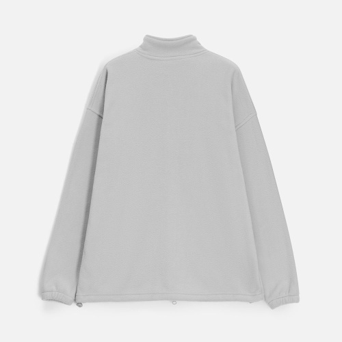 Куртка флисовая унисекс Nebo, светло-серая фото 3