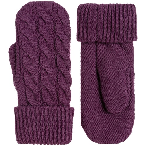 Варежки Heat Trick, баклажановые фото 3