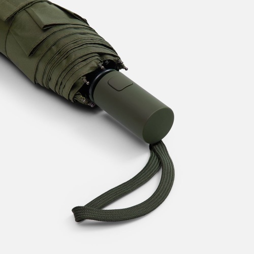 Зонт складной Cloudex, зеленый (хаки) фото 4