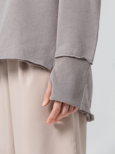 Худи унисекс Vozduh 1.0, серое фото 4 Худи унисекс Vozduh 1.0, серое фото 4