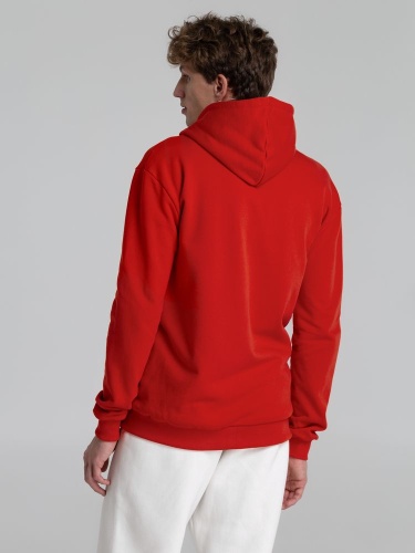 Толстовка на молнии с капюшоном Unit Siverga Heavy, красная фото 9
