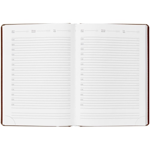 Ежедневник Nebraska, недатированный, бордовый фото 4