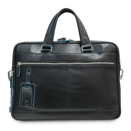 Сумка с отделением для ноутбука Piquadro Blue Square, черная фото 4 Сумка с отделением для ноутбука Piquadro Blue Square, черная фото 4