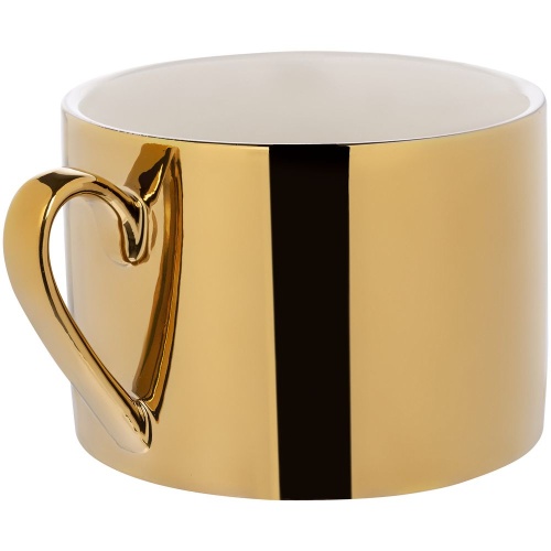 Чайная пара «Время чудес», золотистая фото 3 Чайная пара «Время чудес», золотистая фото 3