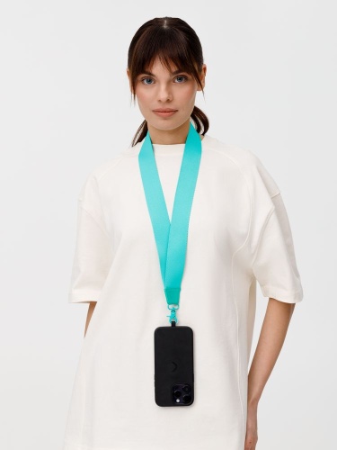 Ланьярд Band, бирюзовый фото 3