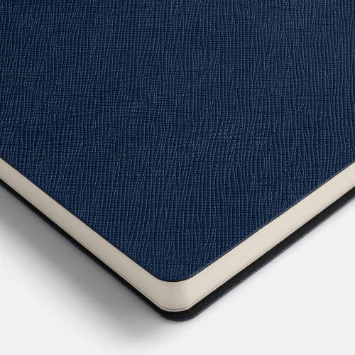 Ежедневник Lungo, недатированный, темно-синий фото 3