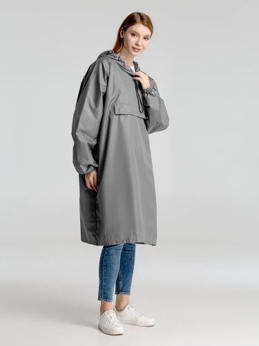 Дождевик-анорак Hard Work, серый фото 12