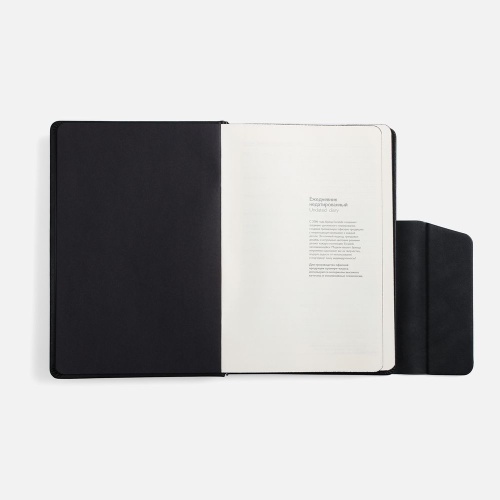 Ежедневник Leadmark, недатированный, черный фото 4 Ежедневник Leadmark, недатированный, черный фото 4