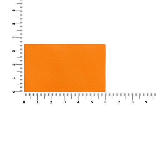 Лейбл тканевый Epsilon, M, оранжевый неон фото 2