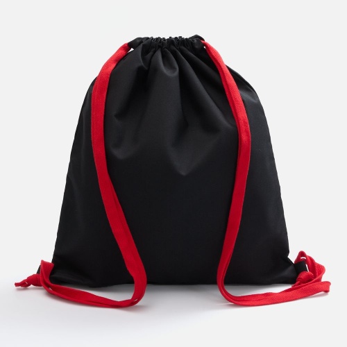 Рюкзак B3, черный с красными лямками фото 2 Рюкзак B3, черный с красными лямками фото 2