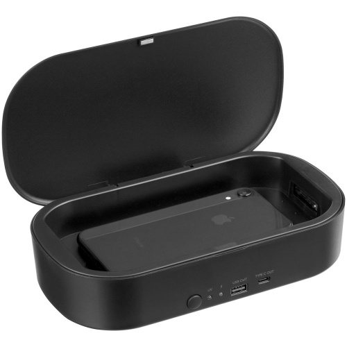 Стерилизатор c беспроводной зарядкой Handy Guard, черный Стерилизатор c беспроводной зарядкой Handy Guard, черный