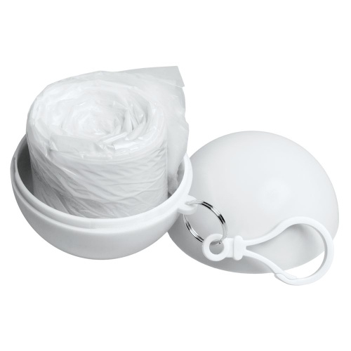 Дождевик в круглом футляре Nimbus, белый фото 3 Дождевик в круглом футляре Nimbus, белый фото 3