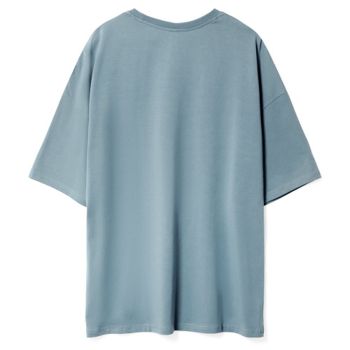 Футболка унисекс оверсайз Crosstown, серо-зеленая фото 2