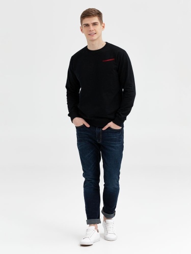 Толстовка «Склонный к побегать», черная фото 3 Толстовка «Склонный к побегать», черная фото 3