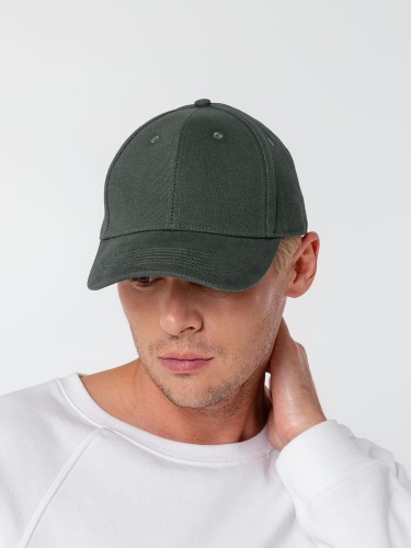 Бейсболка Hillside, серая фото 3