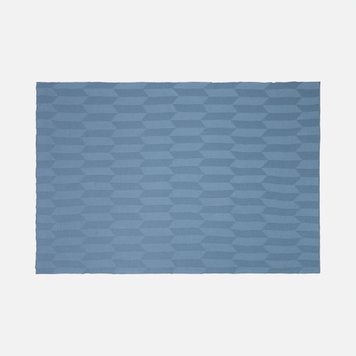 Плед Rombus, синий (дымчатый) фото 3