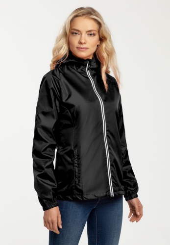 Ветровка женская Fastplant черная фото 9