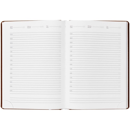 Ежедневник Nebraska, недатированный, коричневый фото 4