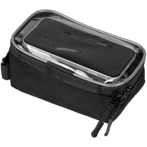 Велосумка BikeLine на раму, черная с серым фото 3 Велосумка BikeLine на раму, черная с серым фото 3