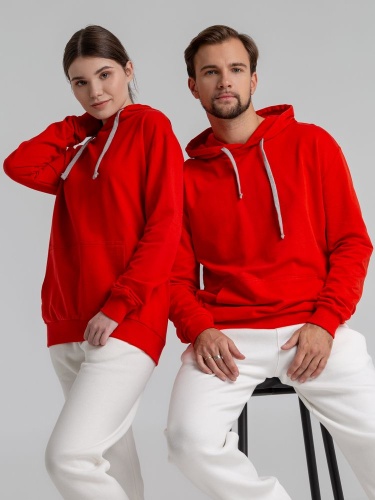 Толстовка с капюшоном Unit Kirenga, красная фото 10 Толстовка с капюшоном Unit Kirenga, красная фото 10