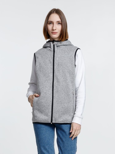 Жилет с капюшоном унисекс Gotland, серый фото 6 Жилет с капюшоном унисекс Gotland, серый фото 6