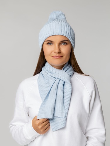 Шарф Yong, голубой фото 6