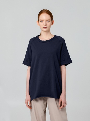 Футболка унисекс Vozduh 1.0, темно-синяя фото 6