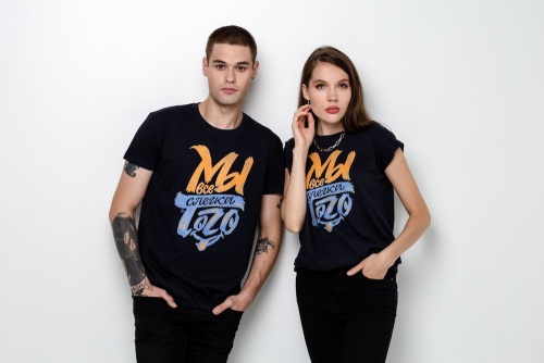 Футболка «Мы все слегка того», темно-синяя фото 9 Футболка «Мы все слегка того», темно-синяя фото 9